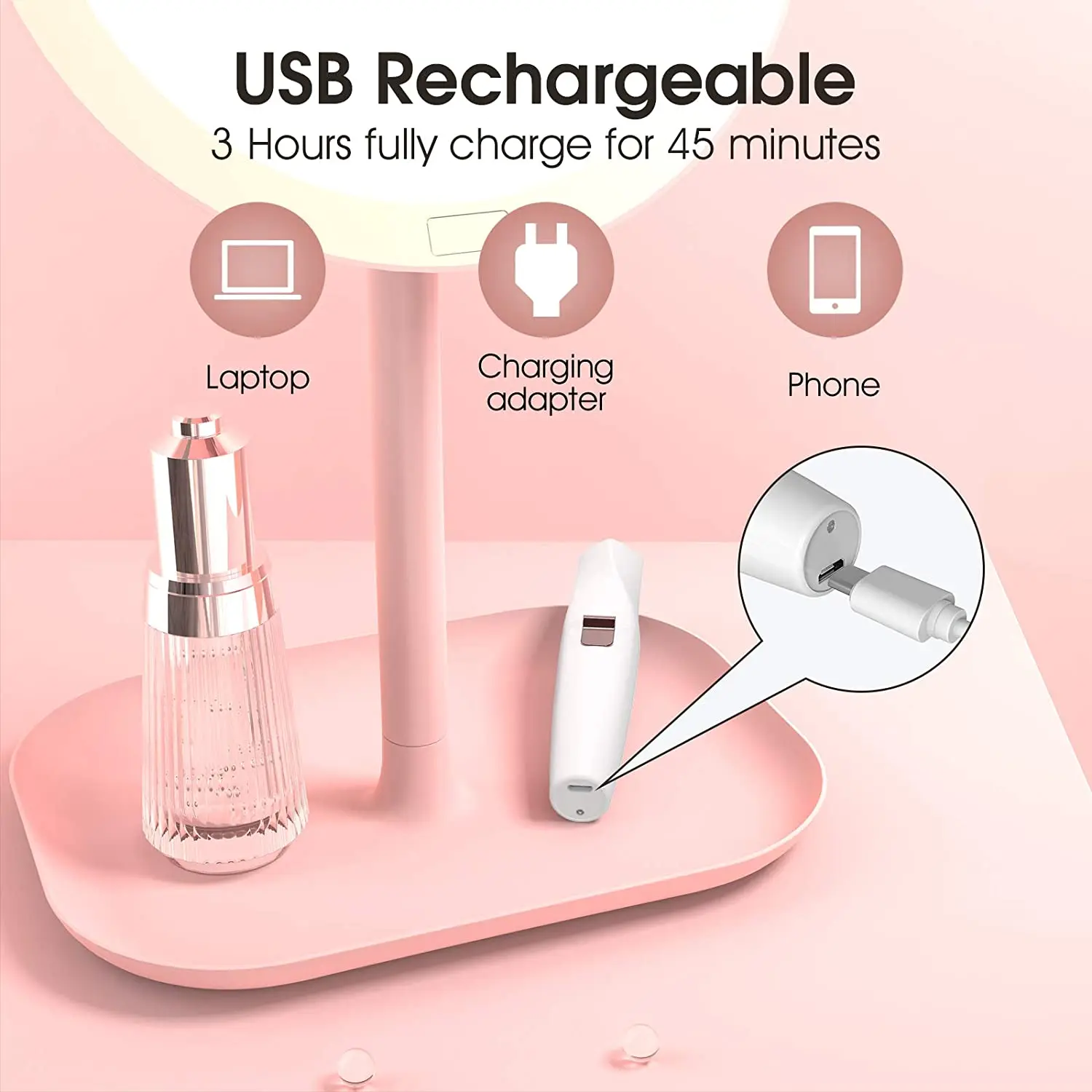 

Eyebrow Trimmer Painless Facial Hair Removal for Women Rechargeable Electric Epilator Shaver Razor Lips Nose Face Body