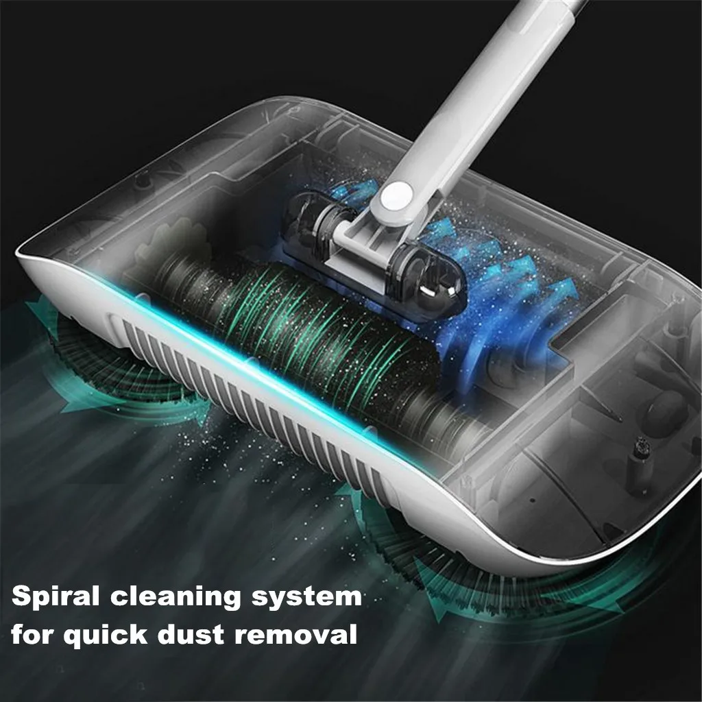 

Hand Push Mop Sweeper All-in-one Mop Sweeper Magic Broom Dustpan Stainless Steel Sweeping Machine House Cleaning Mop New #864