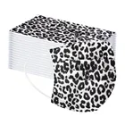 Маска унисекс Одноразовая, дышащая, с леопардовым принтом, D26, 10 шт.