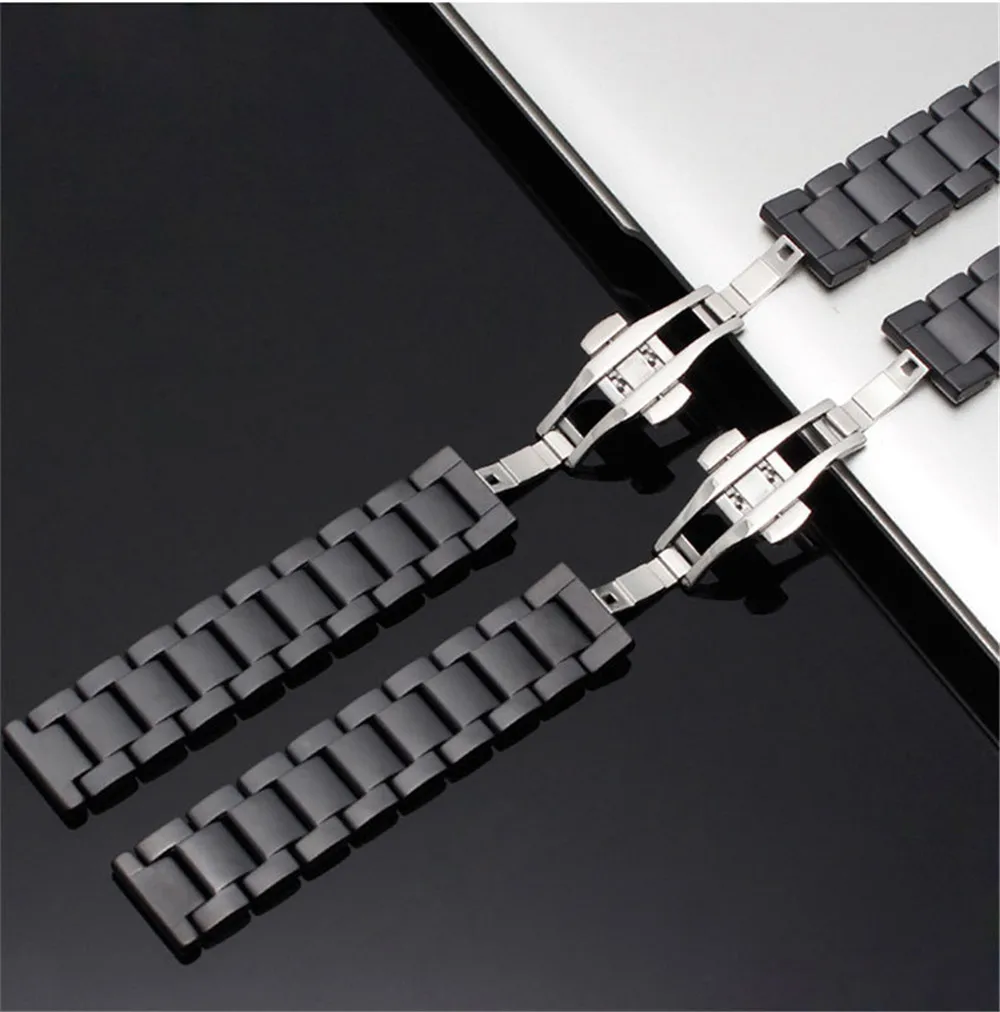 18/20/22mm Matte Ceramic Strap for Samsung Galaxy Watch 4 Classic 42/46mm Active 2 Gear S3 Bracelet Band for Huawei GT 2/2e/Pro