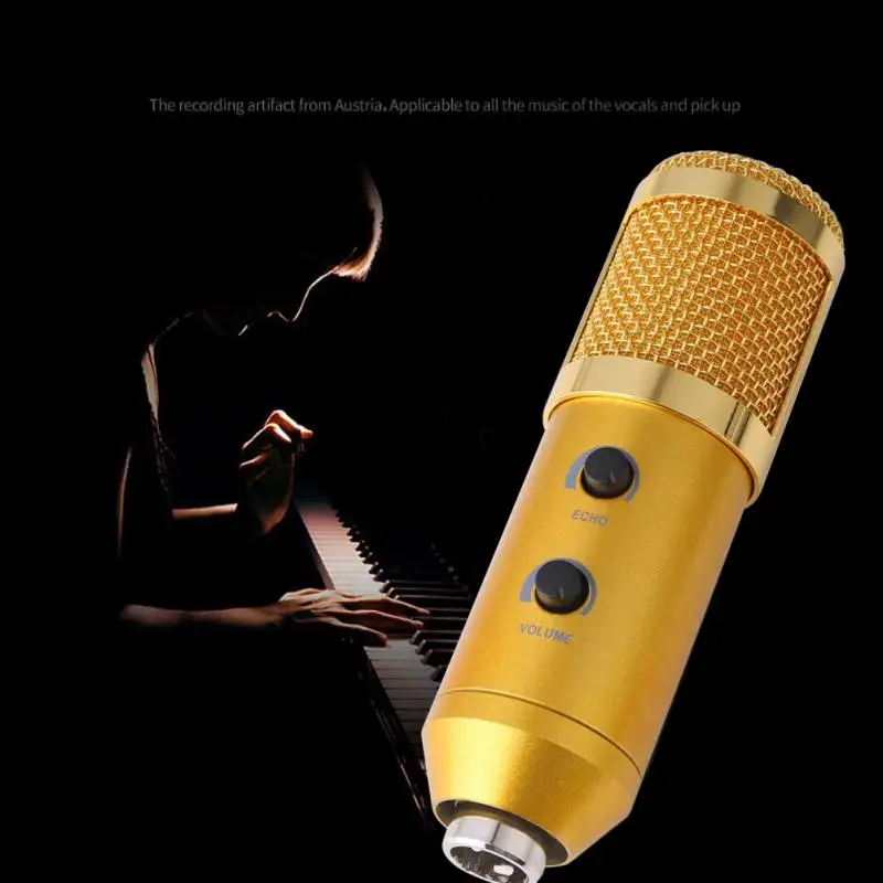 USB конденсаторный микрофон профессиональный проводной для компьютерной студии