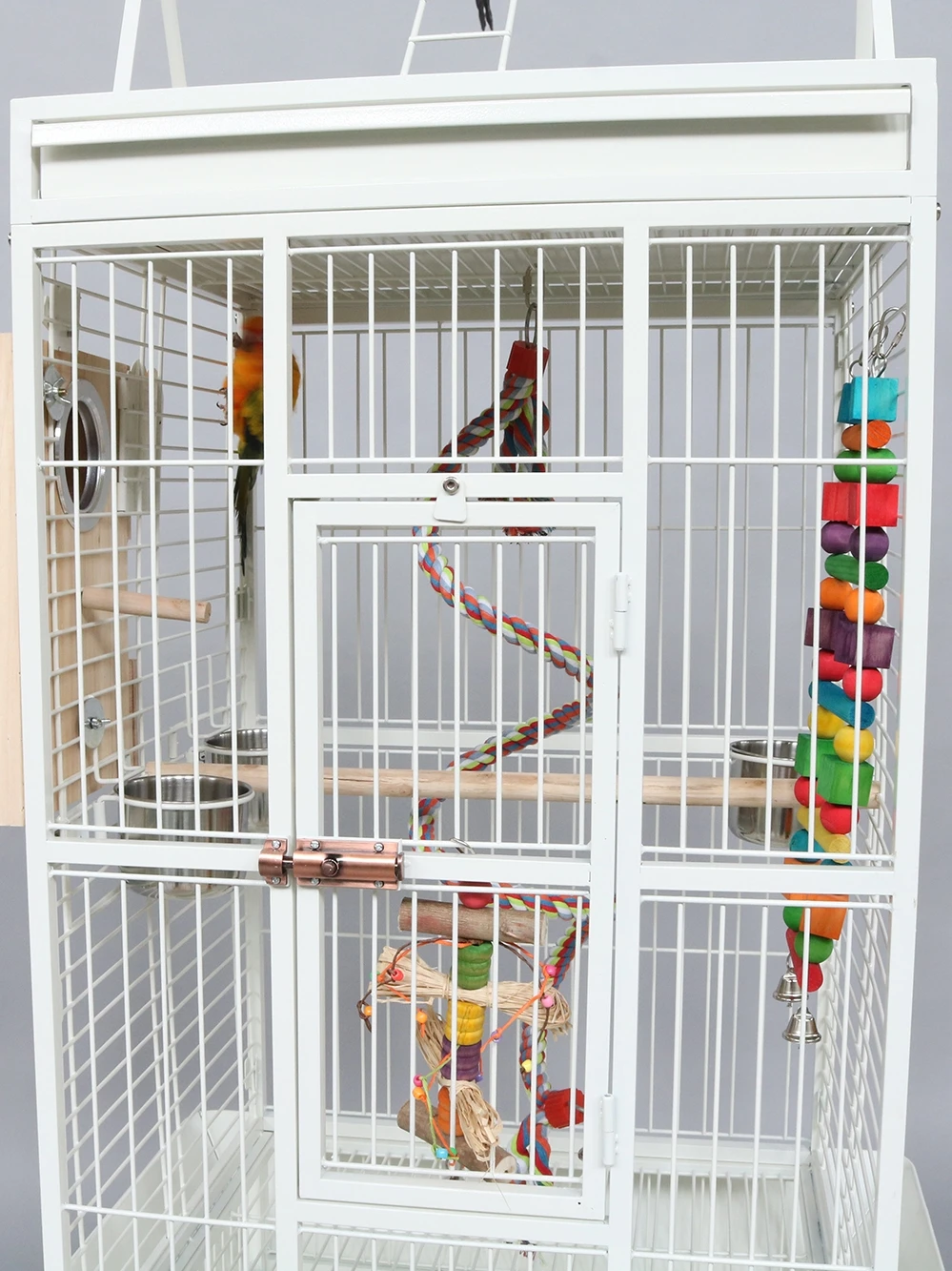 

Pull-out tray luxury parrot cage material superior extra large iron metal bird house strong durable pet nest