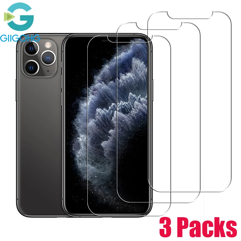 3 Упак. Защитное стекло для экрана iPhone 11 Pro Max X XS XR закаленное 7 8 6 6S Plus 5 5S SE 2020 |