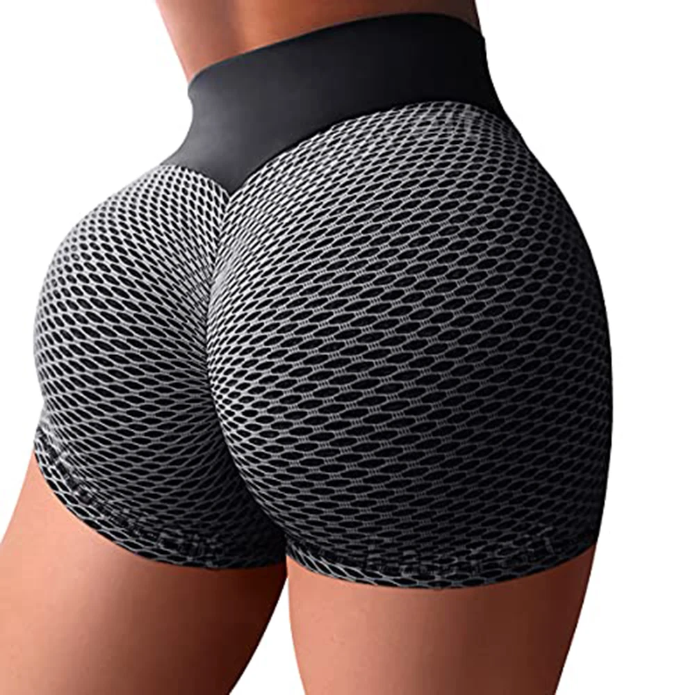 

KIWI RATA Women's High Waisted Yoga Fitness Shorts Sports Gym Ruched Butt Lifting Leggings Biker Workout Running Hot Shorts