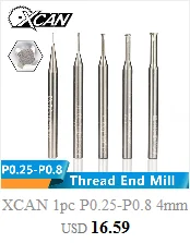 XCAN R0.25-R2.0 Nano с голубым покрытием 2 Флейта Карбид Концевая фреза ЧПУ конический шаровой нос фреза Деревообработка Гравировка Бит