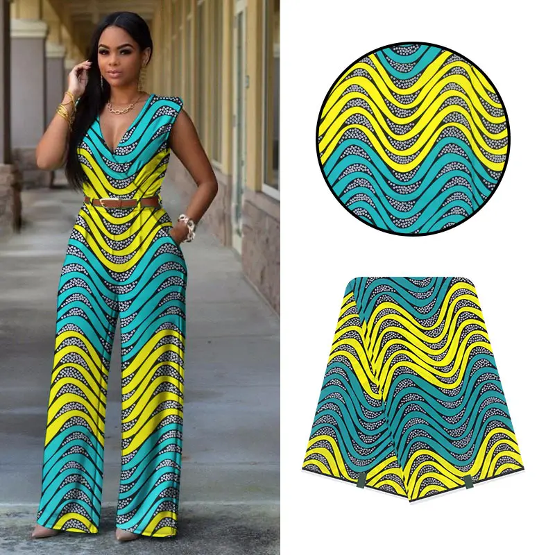 

ankara fabric wax african fabric 100% Cotton high quality african wax prints fabric 2019 soft Wax fabric 6yard for dress 017
