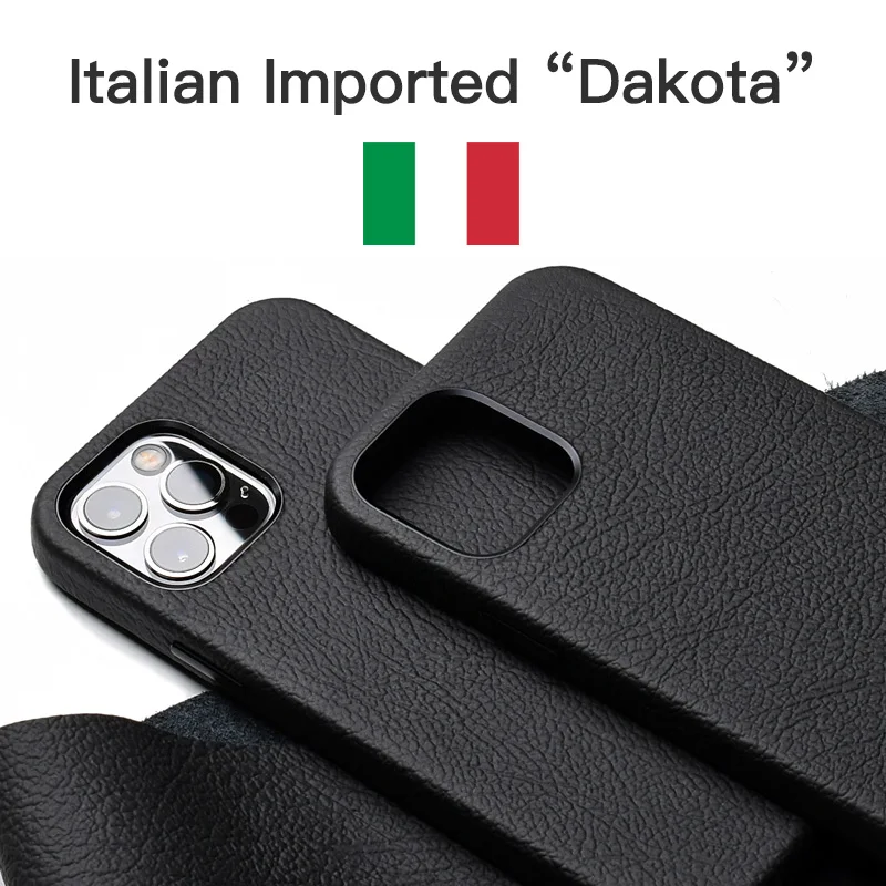 

Итальянский Дакота, кожаный чехол для iPhone 12 Pro Max 11 12Pro, роскошные чехлы из натуральной коровьей кожи с суперкар