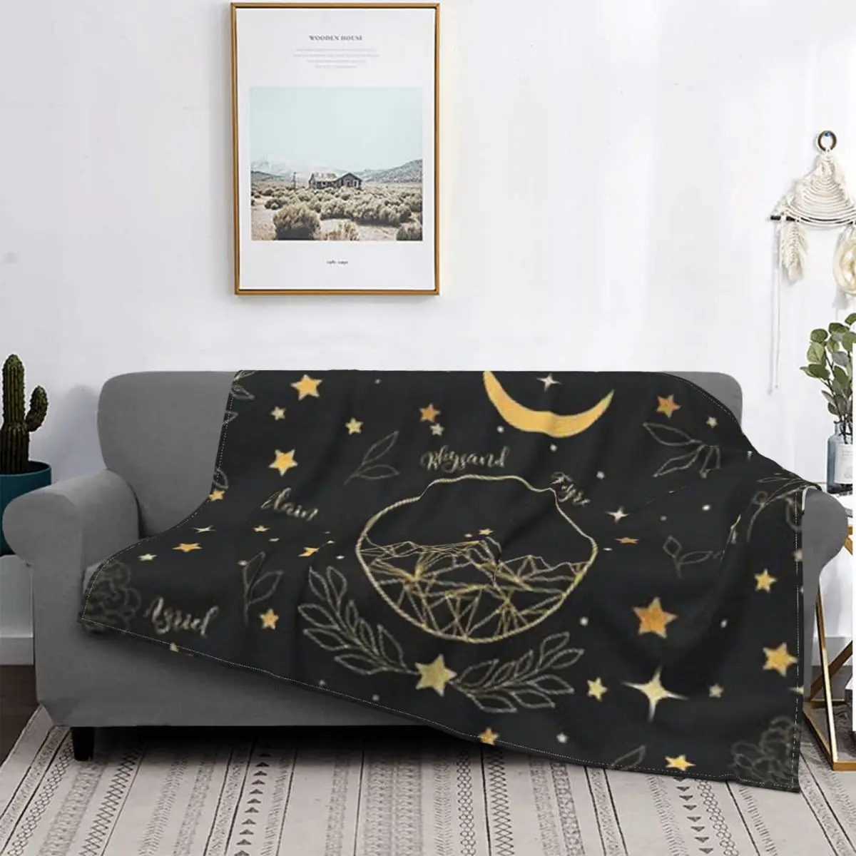 

Acotar-colcha de arte a cuadros para cama, manta Heat MICA, manta para cama