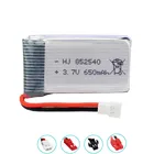 Аккумулятор Lipo 852540 3,7 в 650 мАч для SYMA X5C X5C-1 X5 H5C X5SW X6SW H9D H5C HJ818 HJ819 drone, перезаряжаемая литиевая батарея 3,7 в