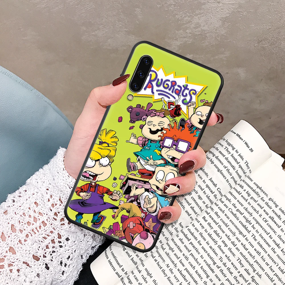 

Cartoon Rugrat Phone Case For Samsung Galaxy A 5 7 8 10 20 20E 21S 30 30S 40 50 51 70 71 black Hoesjes Soft Prime Silicone Back
