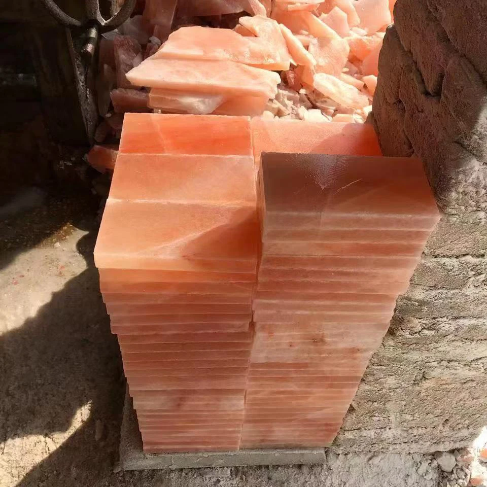 

20X10X5cm 1 pcs Sweat steaming room material salt brick natural rose salt steaming room Himalayan Crystal Salt