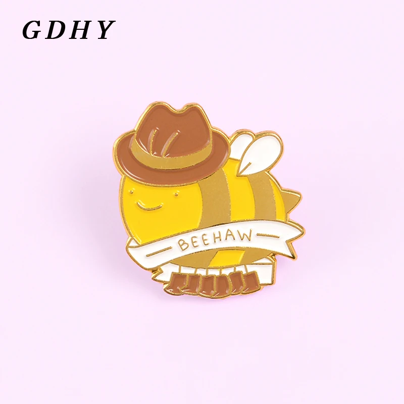 GDHY Мультяшные Броши с надписью Mr. Шпильки в виде пчелы Fat Bee HAW для рубашки лацкан
