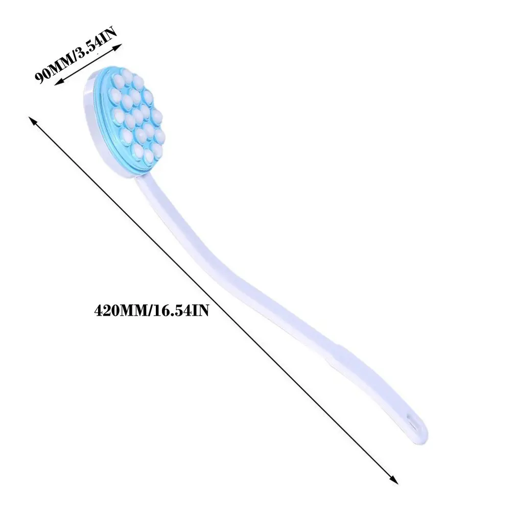 

Long Handled Washing Tool Silicone Head Massage Brush Body Shampoo Scalp Massage Brush Comb Hair Washing Comb Shower Bath Brush