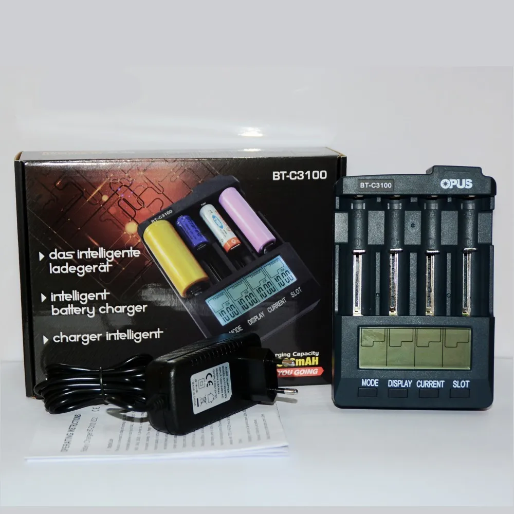 Opus BT-C3100 V2.2 цифровой интеллигентая (ый) 4 слота ЖК-дисплей Батарея Зарядное