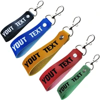 custom leather keychain personalized keyring couple gifts custom key chain with lobster clasp for mens dad as gift