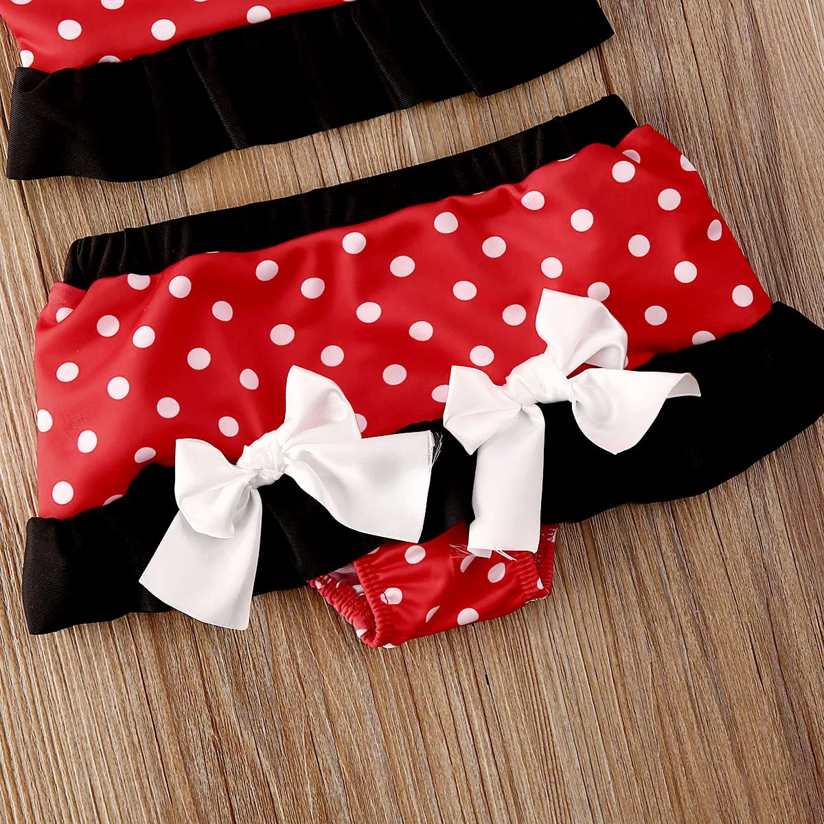 Лидер продаж для маленьких детей девочек с бантом купальник летние пляжные