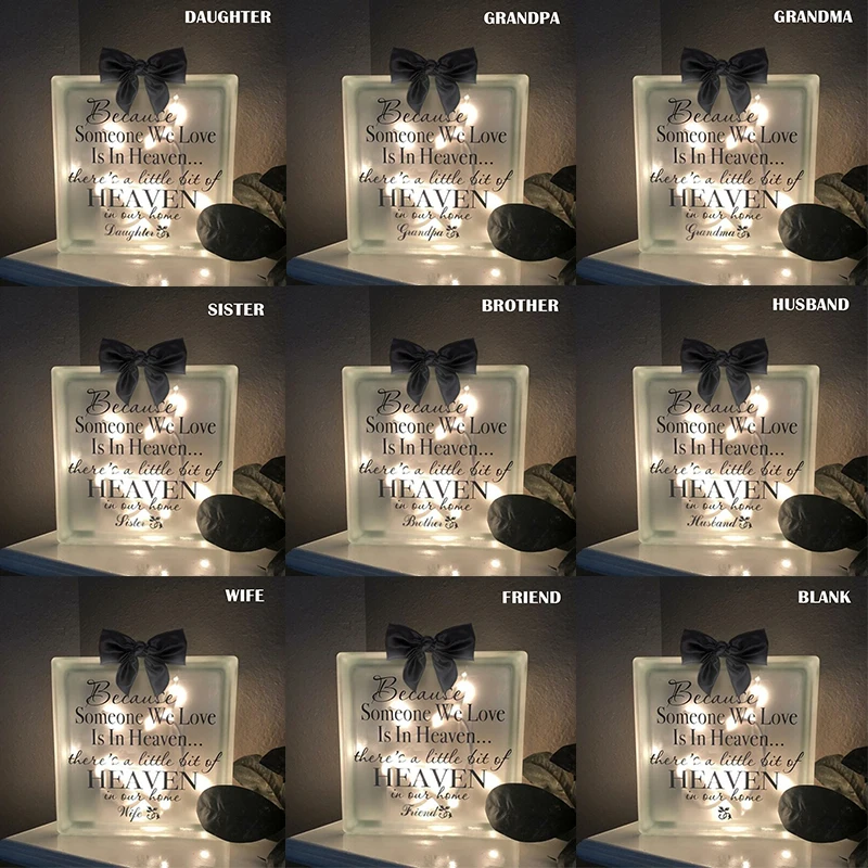 

Luminous Memorial Blocks Commemorative Luminous Bricks Desktop Light Up Decoration JHP-Best