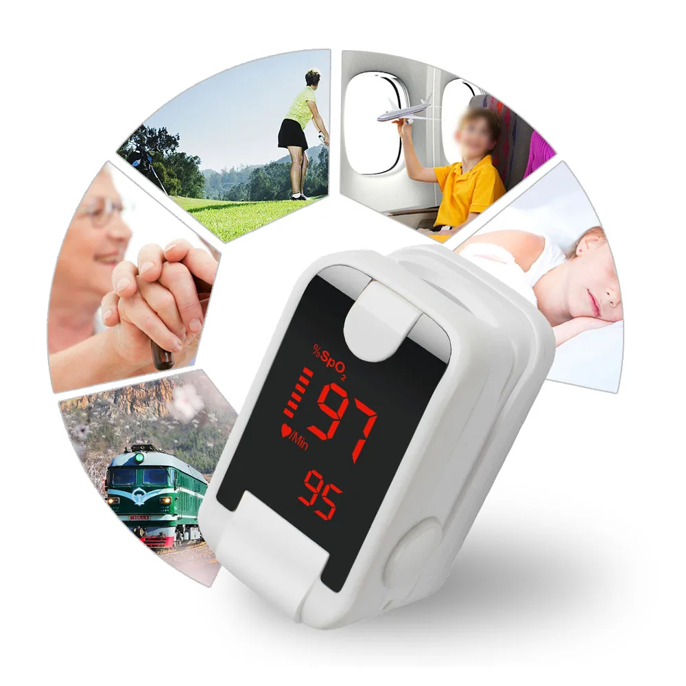 Пальчиковый Пульсоксиметр монитор Spo2 насыщение крови кислородом контроль за