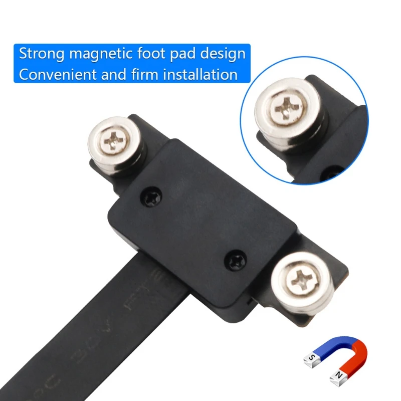

PCI-e Express 36PIN 1X Extension Cable with 12V/3.3V Power LED Magnetic Foot Pad