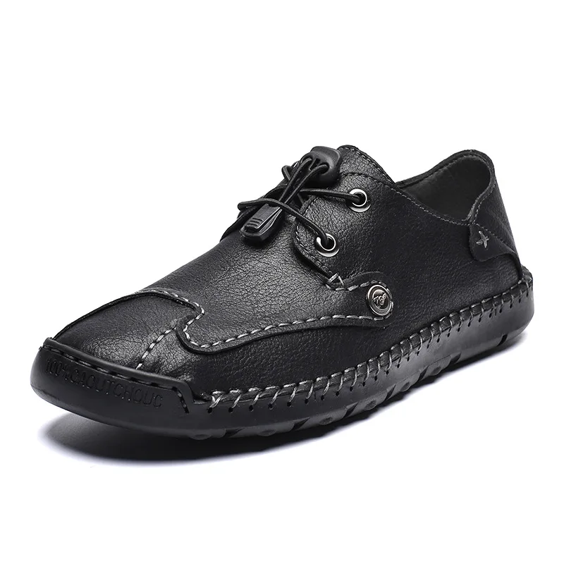 

AQ373 Outdoor Breathable Sneakers Men Leather Business Casual Shoe for Male 2020 Fashion Loafers Walking Footwear Tenis Feminino