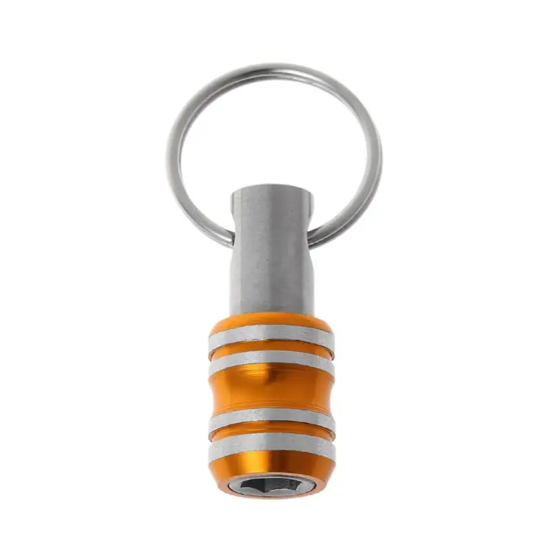

1/4 Inch Hex Shank Screwdriver Bits Holder Extension Bar Drill Screw Adapter Quick Release Easy Change Keychain