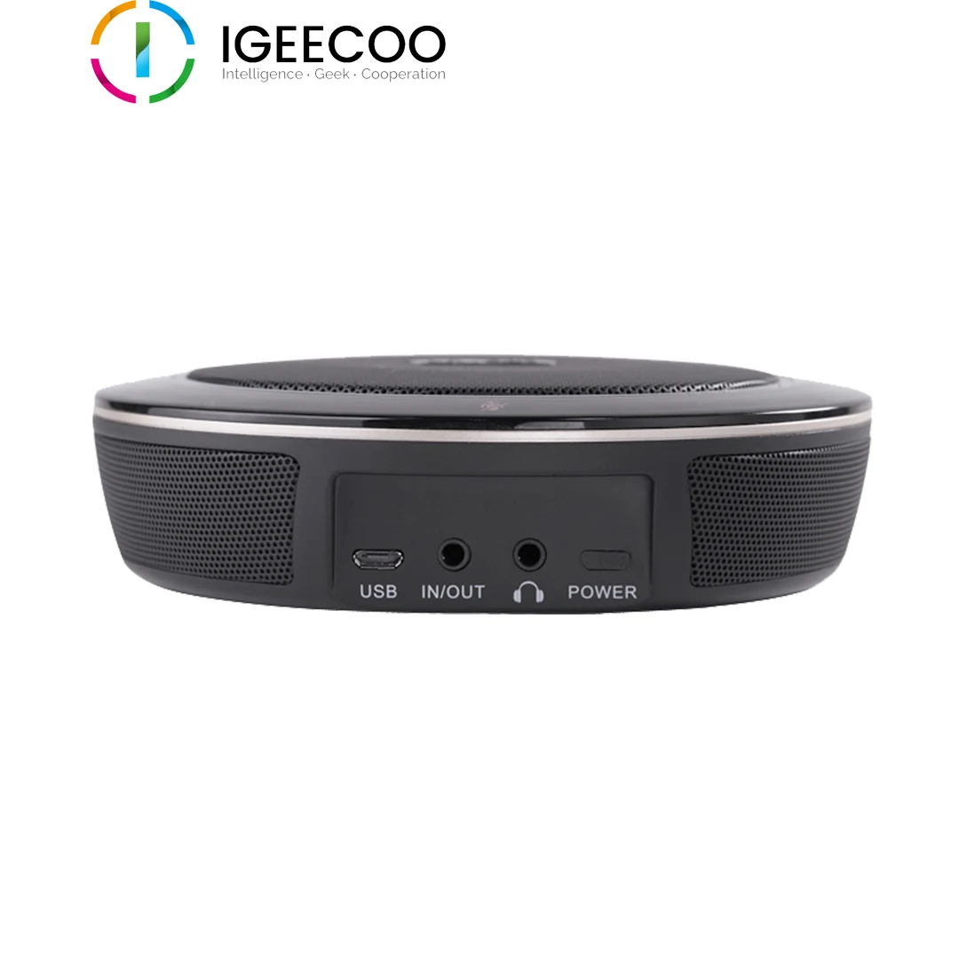 저렴한 Igeecoo에서 화상 회의를위한 2.4G 무선 회의 마이크 무 지향성 사운드 스테이션 마이크