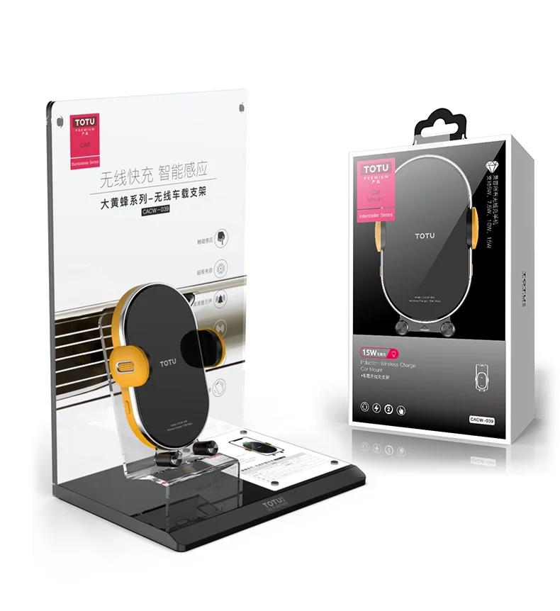 

TOTU 15W Wireless Charging Car Phone Holder Mount for Iphone 11 Pro XR XS Huawei P30 Pro Automatic Clamping Car Air Vent Bracket