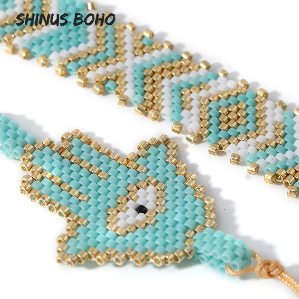 

MIYUKI Bracelet Women Men Jewelry Hand Woven Adjustable Tassel Miyuki Loom Beads Pulsera Seeded Girl Bracelet Wholesale