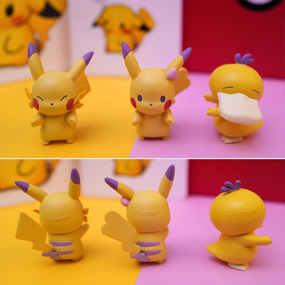 6 шт./компл. покемон Пикачу новый ряд станций орнамент Капсульная коллекция куклы