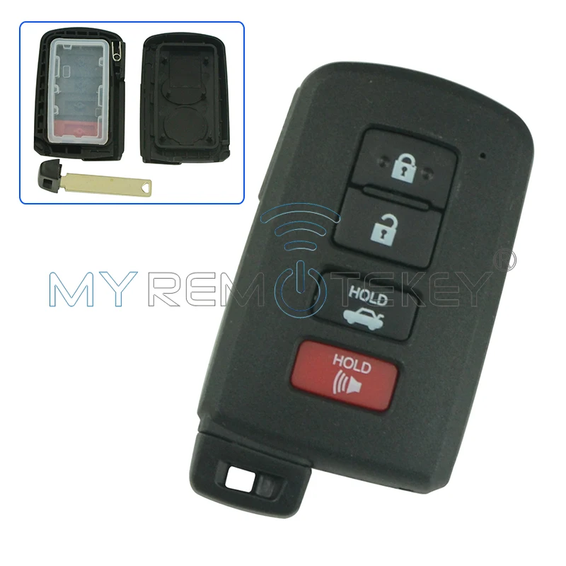 Флэш-чехол HYQ14FBA для Toyota Avalon Camry Corolla 2012 2013 2014 2015 4 кнопки remtekey | Автомобили и