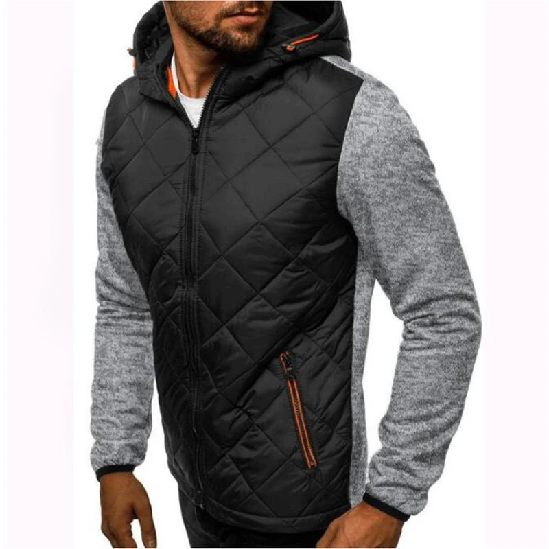 Новая модная куртка с капюшоном повседневная однотонная мужская толстовка