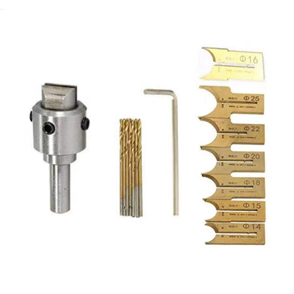 10Pcs/16pcs Carbide Ball Blade Woodworking Milling Cutter Molding Tool Beads Router Bit Drills Set | Инструменты