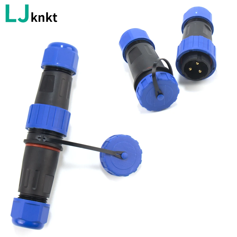 

IP68 Electrical Waterproof Connector Wire Cable 2/3/4/5/6 Pin Outdoor Plug Straight Quick Push in Terminal block Conductor Conne