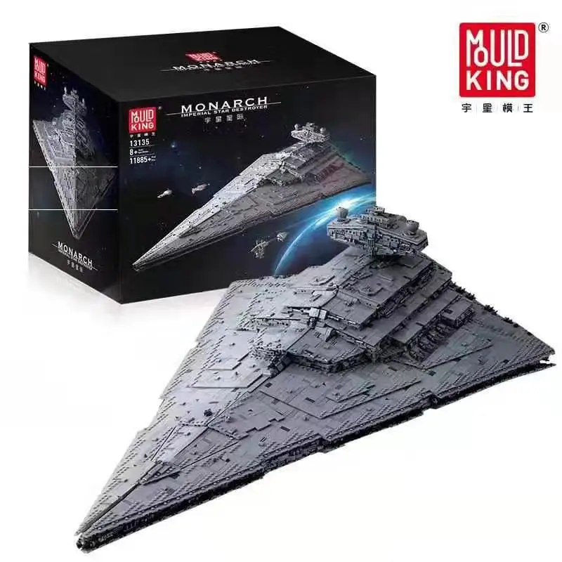 

DHL 13135 Star Toys Plan Bricks Imperial Destroyer Set MOC-23556 Model 75252 Building Blocks Christmas Gifts