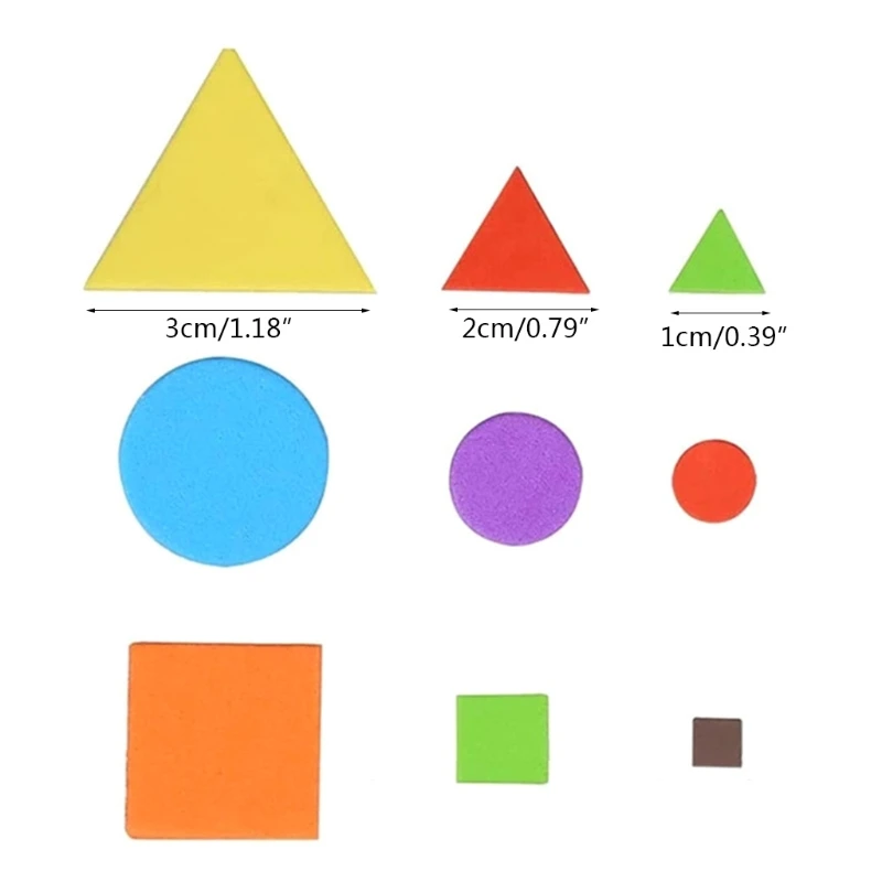 

1-3CM Child Handmade Diy Sponge Self-adhesive Foam Stickers, Kindergarten EVA Color Patch Pattern Sticker, 150PCS/Bag