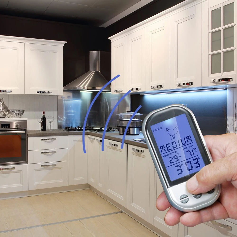 Цифровой беспроводной термометр для духовки кухонный прибор измерения