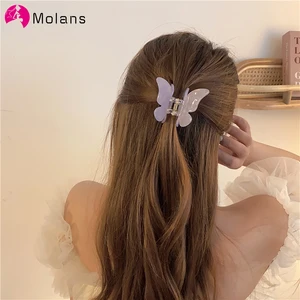 Molan бабочка набор заколок для волос зажимы для волос коготь зажимы для девочек сплошной цвет Hairgrip заколки модные аксессуары для волос