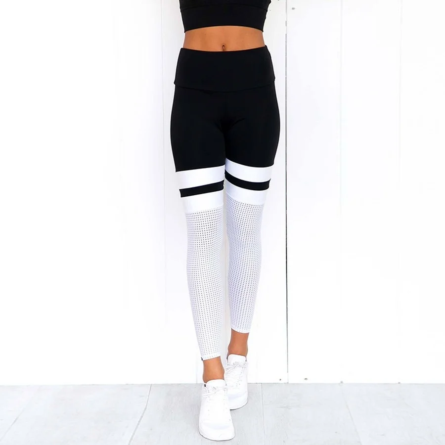

New Fitness Yoga Sports Leggings For Women Sports Tight Mesh Yoga Legging Yoga Pants Women Running Tights Women Yoga Leggings
