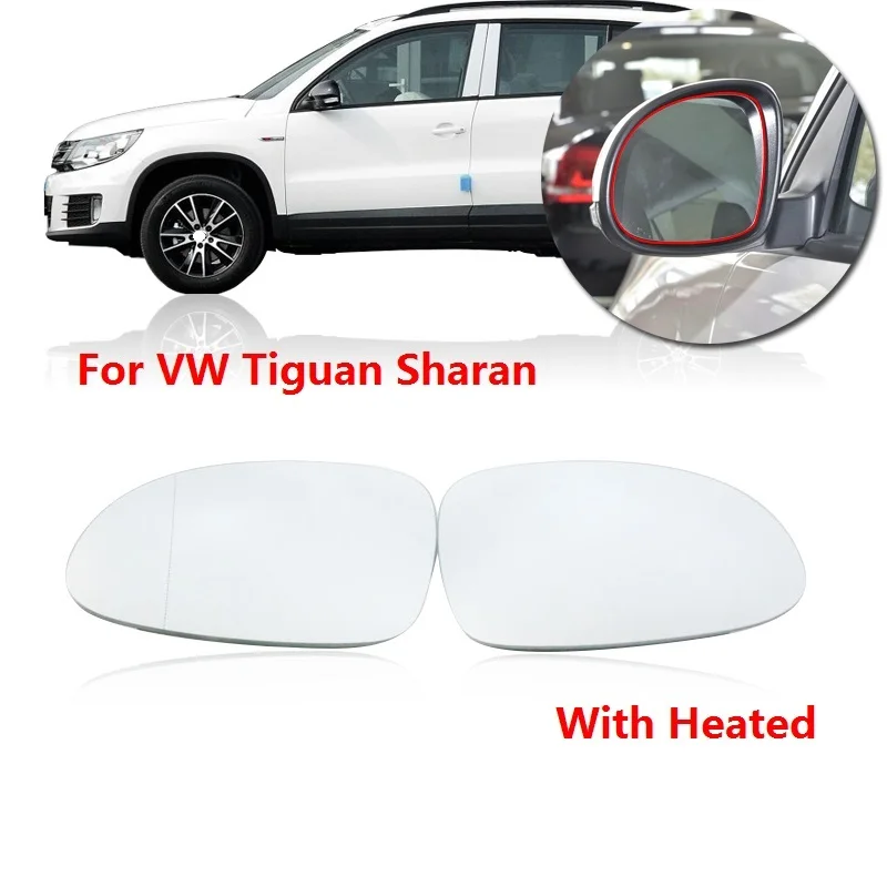 Внешнее прозрачное стекло для зеркала заднего вида CAPQX с подогревом Volkswagen VW Tiguan