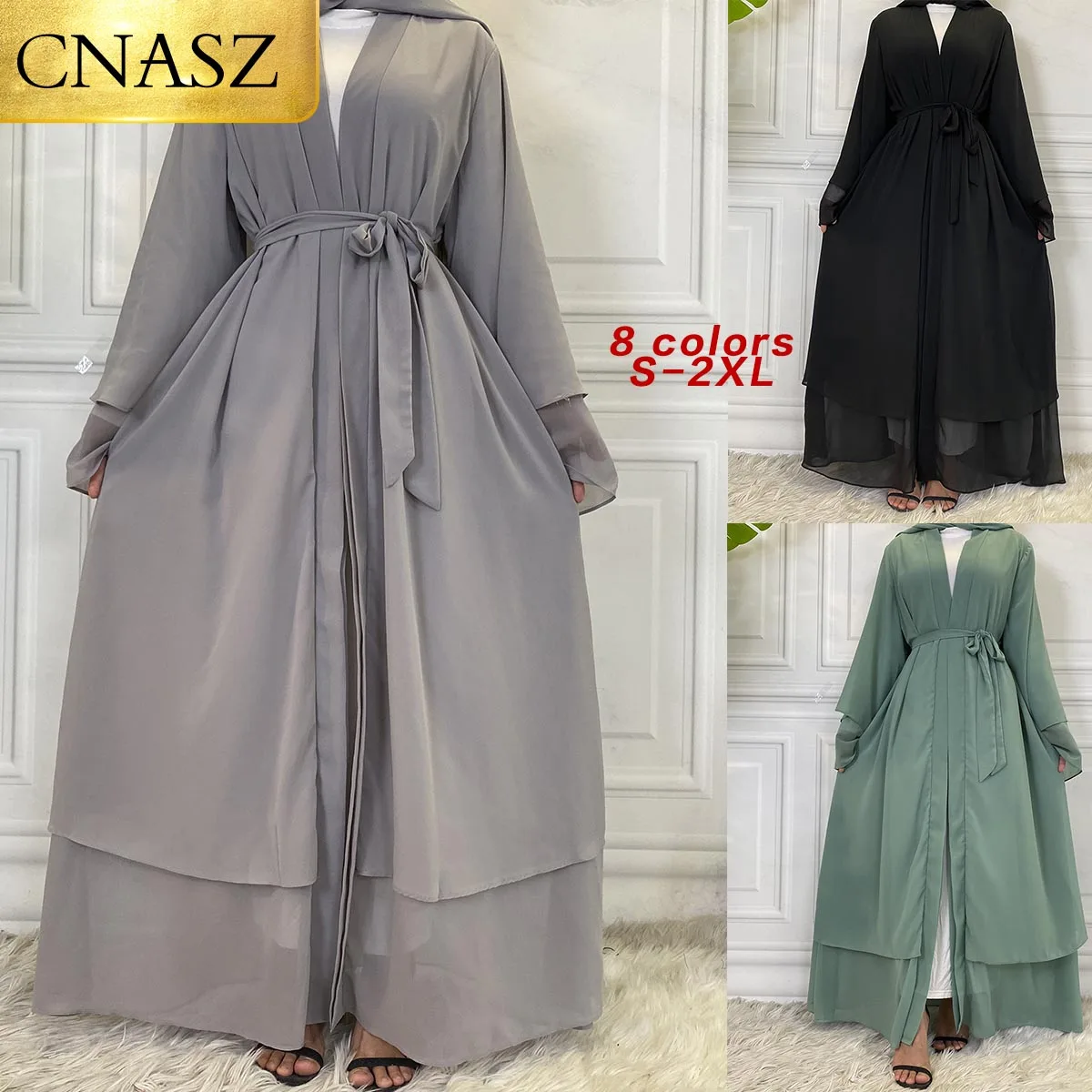 Abayas для женщин мусульманская Мода Дубай скромная одежда женский кардиган