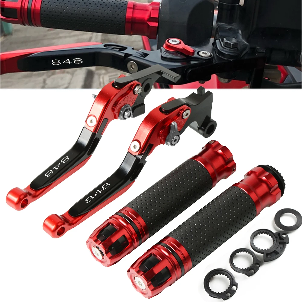 Для DUCATI 848 EVO 2007 2008 2009 2010 2011 2012 аксессуары для мотоциклов CNC регулируемые складные