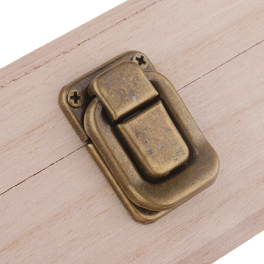 

Reatangle plain unfinished wooden treasure box / jewellery cases/storage boxes with metal hinges DIY crafts for necklace storage