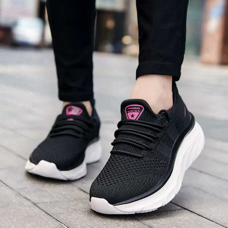 

Кроссовки женские спортивные на толстой подошве, спортивная обувь для бега, теннис, 34-44