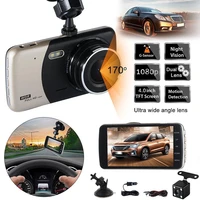 dash cam car dvr auto camera 4inch dual lens fhd 1080p video recorder rear view night vision g sensor camcorder registrator