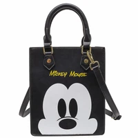 disney women bag mickey minnie fashion fresh lovely fashion cartoon printed single shoulder messenger bag handbag pu material