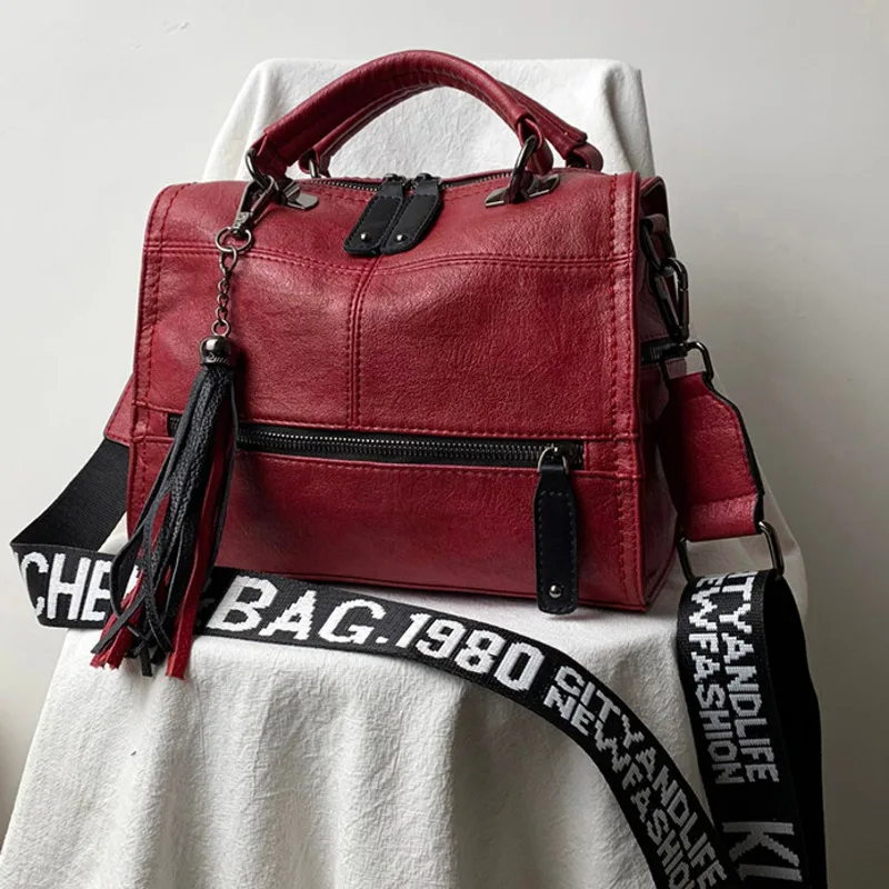 2020 новая Ретро Высококачественная сумка через плечо из искусственной кожи для