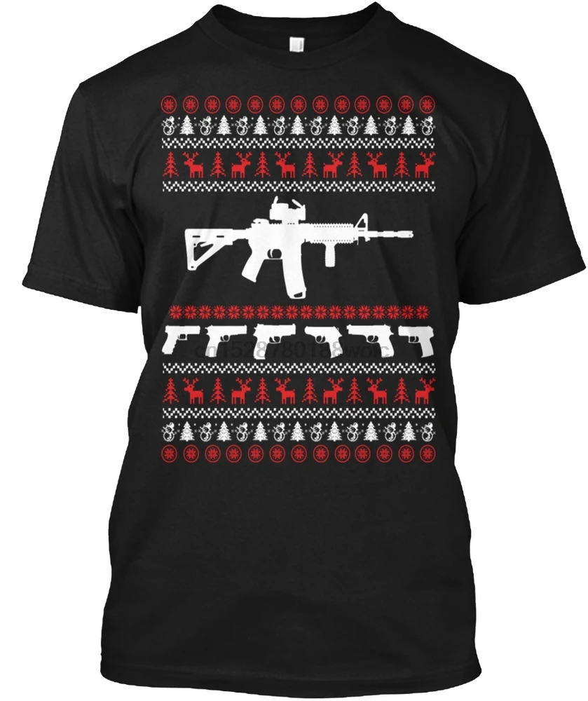 Мужская футболка guns Army Рождественский свитер забавная Футболка женская