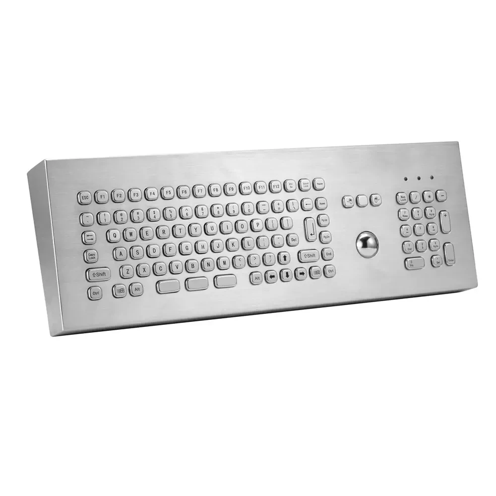 Компактная промышленная клавиатура из нержавеющей стали с полными