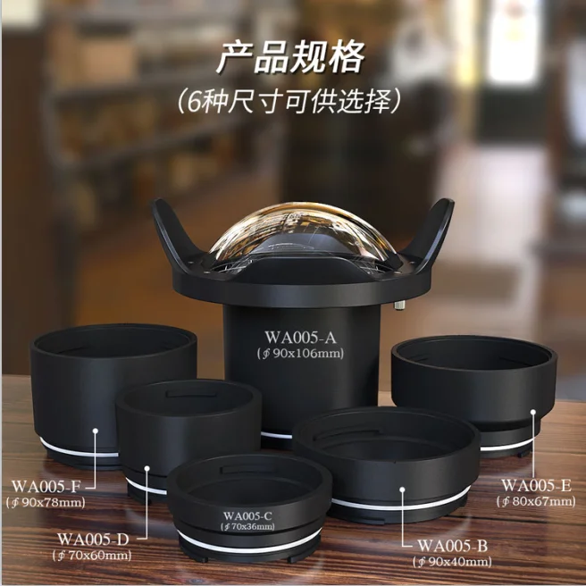 Seafrogs 6 inch Dome Port Wide angle Len For Sony A7R III Canon 750D 80D EOS M3 5D IV Fujifilm J5 Camera underwater Case | Электроника