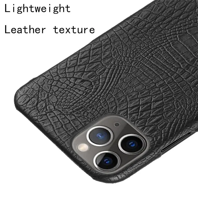 

Slim Crocodile Texture Phone Cases For iPhone 11 Pro Max PU Leather Back Cover For iPhone 11 Pro hard plastic Leather Case Coque